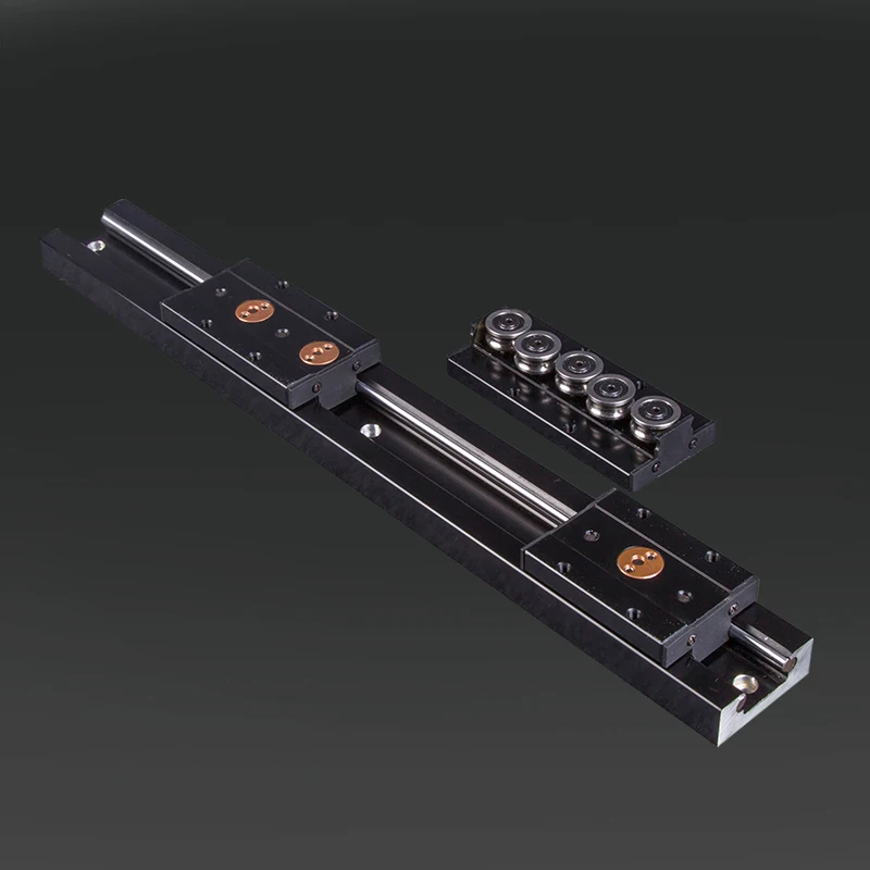 178062-9702c6.jpg Sc8d992271967451d96dafcc379347f44X Black built-in dual-axis linear guide 28mm SGR10 slide rail SGB10 block optical axis photography track woodworking machinery Mallzona