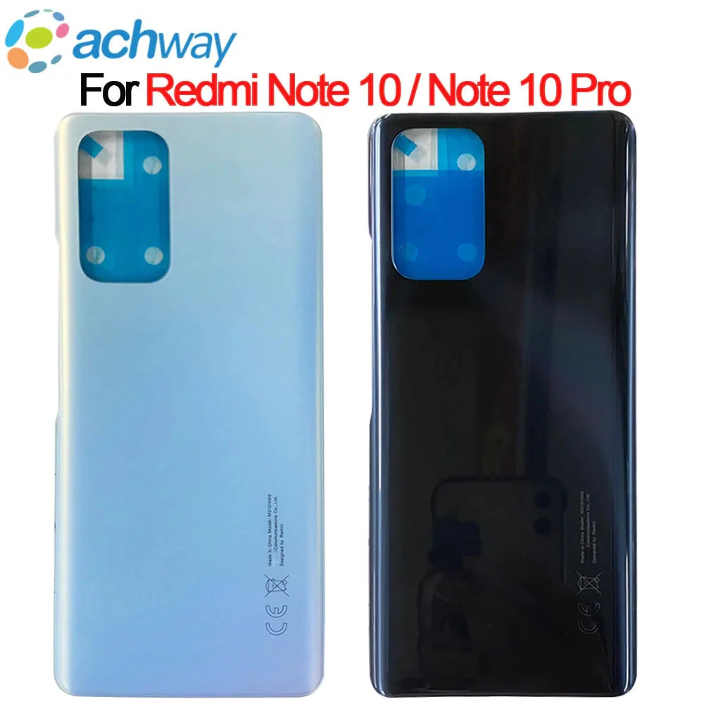 

New Cover For Xiaomi Redmi Note 10 Pro Back Battery Cover M2101K6G Back Housing Replacement For Redmi Note 10 Battery Cover