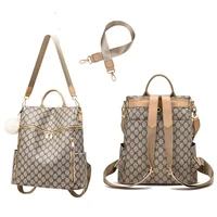 Luxury Brand Design Women's Traval Bacpacks Ladies Back Pack Fashion PU Leather Print Pattern Women Bag 5