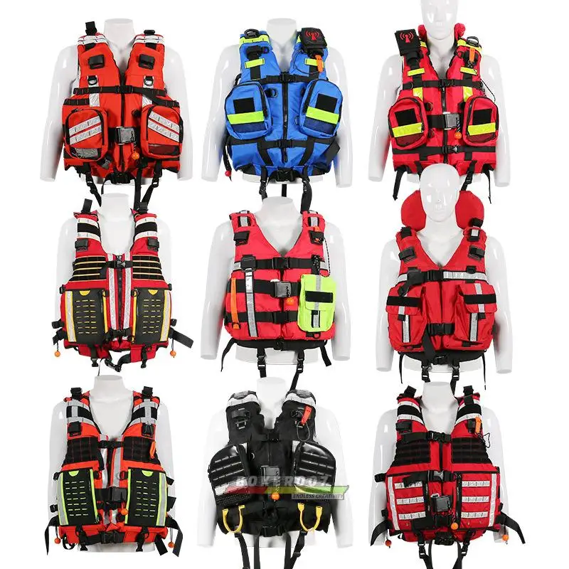 WaterRescueLifeJacketHeavyLifeJacketRescueBuoyancyVestFire