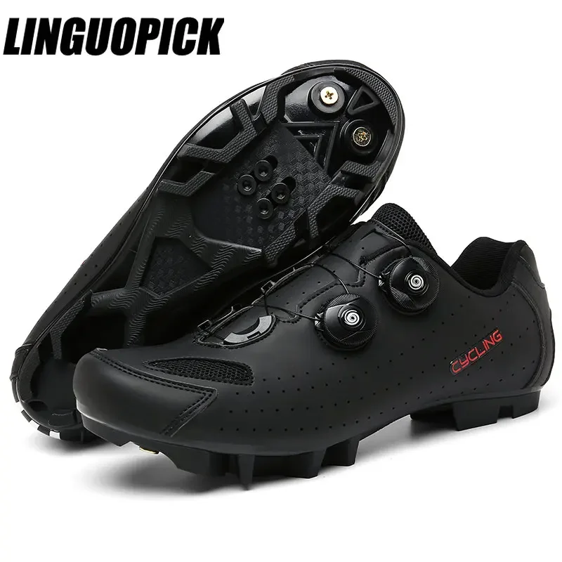 Cycling shoes mtb spd cleat Self-locking mountain bike sneakers Men's Road cycling footwear Bicycle Shoes Breathable flat