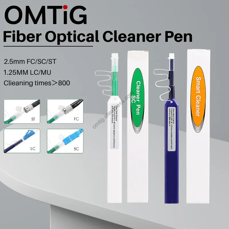 FTTH One-Click Cleaner Optical Fiber Cleaner Pen Cleans 2.5mm SC FC ST and 1.25mm LC MU Connector Over 800 Times ho link 4 channels 3g sdi 1080p 60hz over single fiber fc st connector 20km