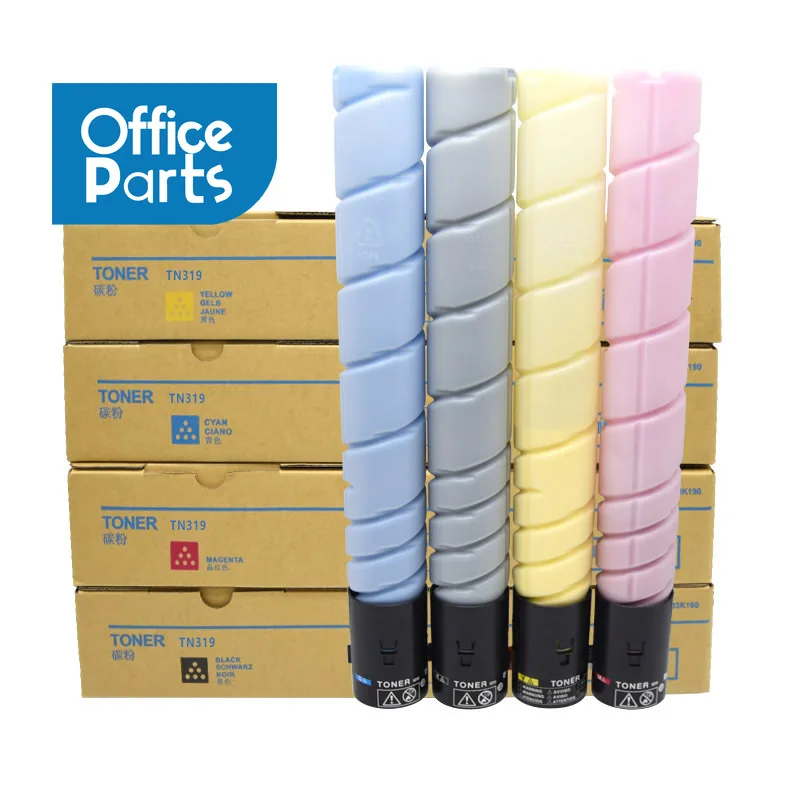 TN319 TN216 tn 319 216 Printer powder Color Toner Cartridge for Konica Minolta Bizhub C360 C220 C280 C7722 C7728 BK400G CYM300G
