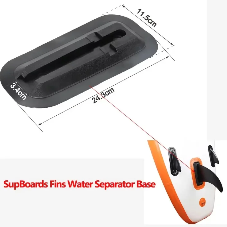 Surfboard Large Fish Fin Water Separator Base Sailboard Fish Fin Surfboard Water Board Separator Plug-in Base