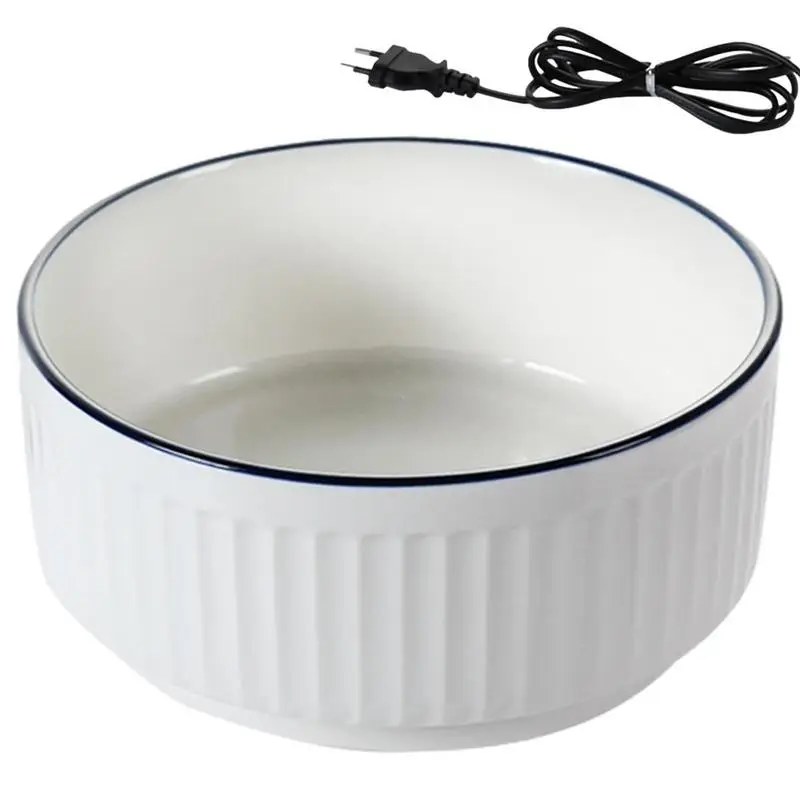 

Heated Pet Bowl Outdoor Outdoor Heated Cat Bowl Insulated Pet Feeding Bowl Non-Skid & Non-Spill No More Frozen Food Or Water