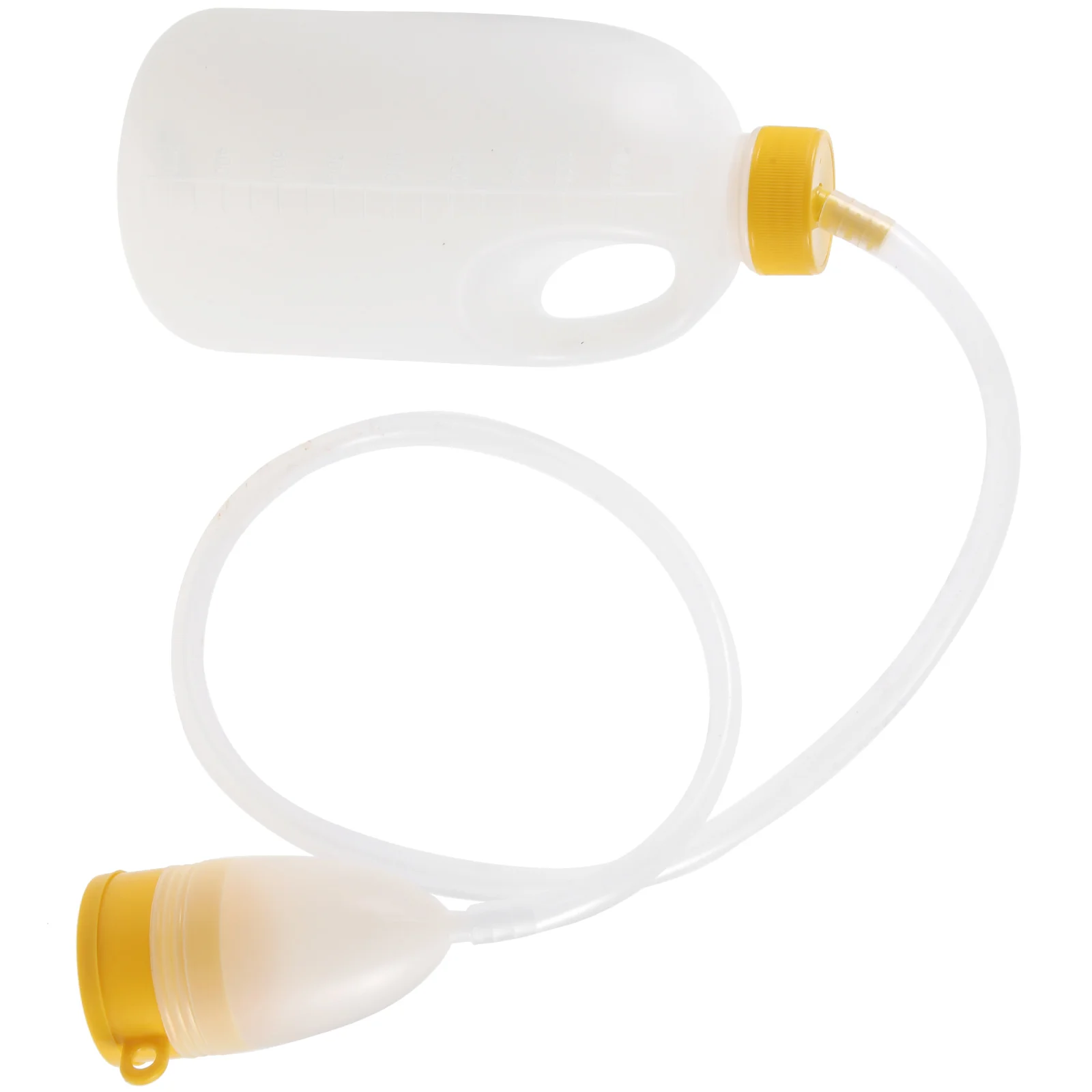 

Capsule Shaped Case Pee Bottle with Cover Urinal for Hospital Travel Mens Potty