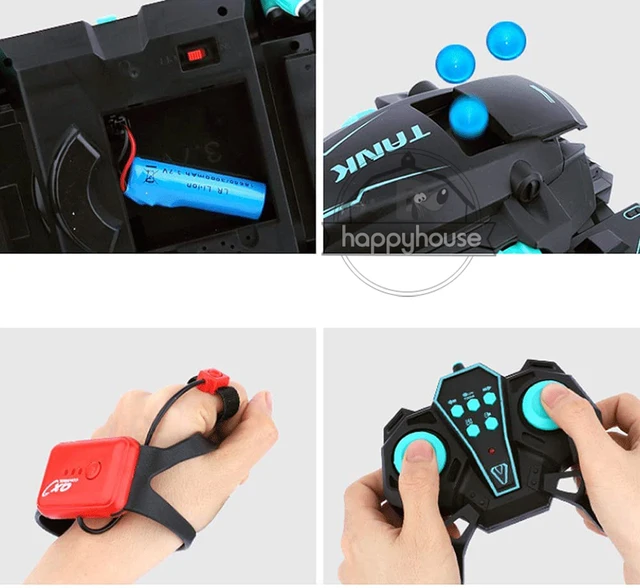 Remote Control Tank for Children Water Bomb Tank Toy Electric Gesture Remote Control Car RC Tank multiplayer RC Car for Boy Kids 5