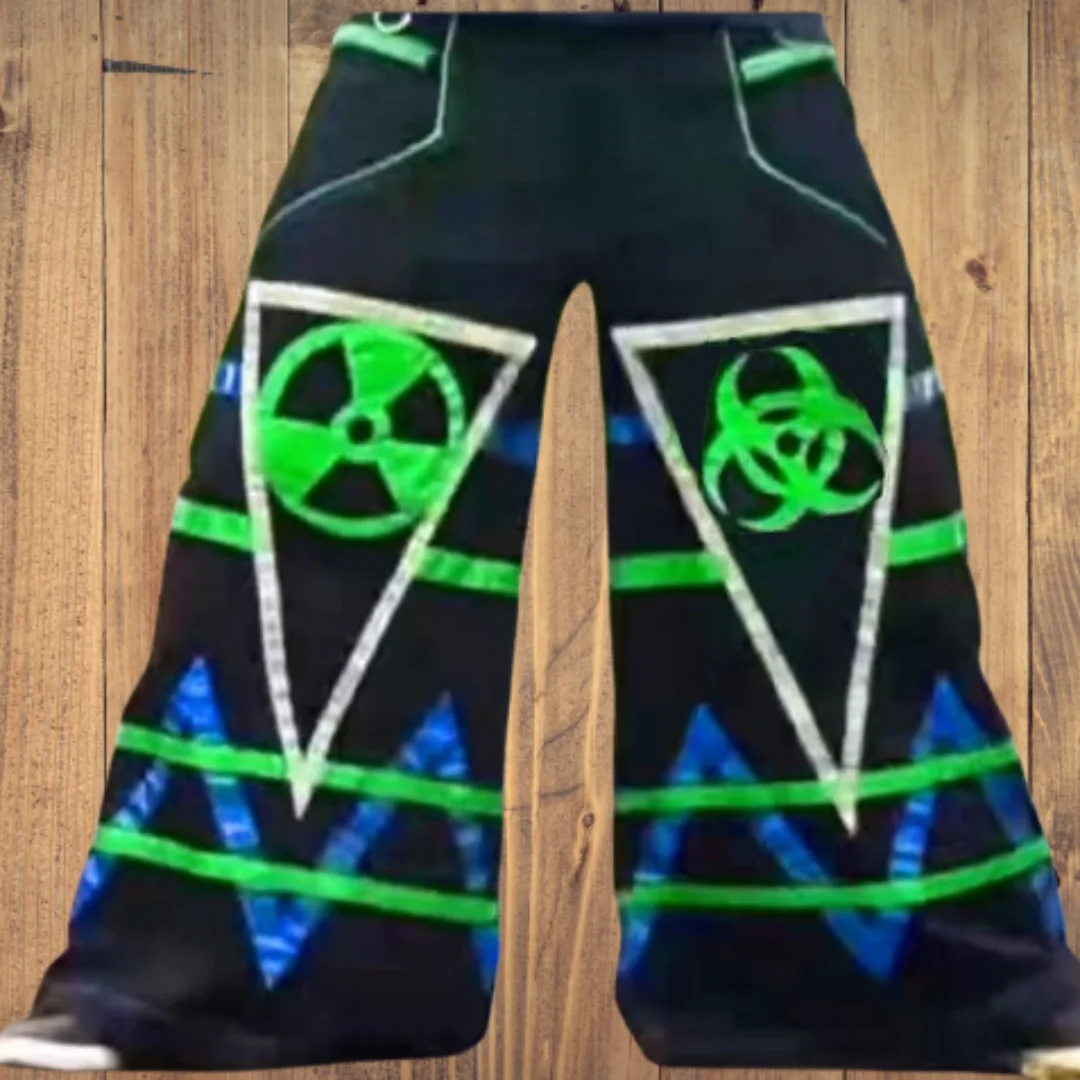 Pantalon Raver Fluorescent Hardstyle Techno Shuffle DJ CSD Phat