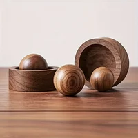Car Wooden Essential Oil Diffusers-Spherical Design Natural Fragrance Dispersion Bedroom Decor Diffuser Car Home Room Fragrance 5