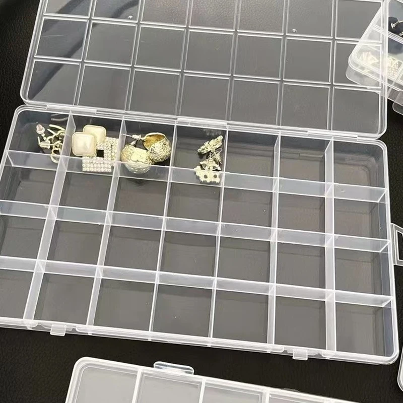 24칸 네일 데칼 보관함 네일 아트 액세서리 보관함 분리형 그리드 네일 아트 라인스톤 보석함 액세서리