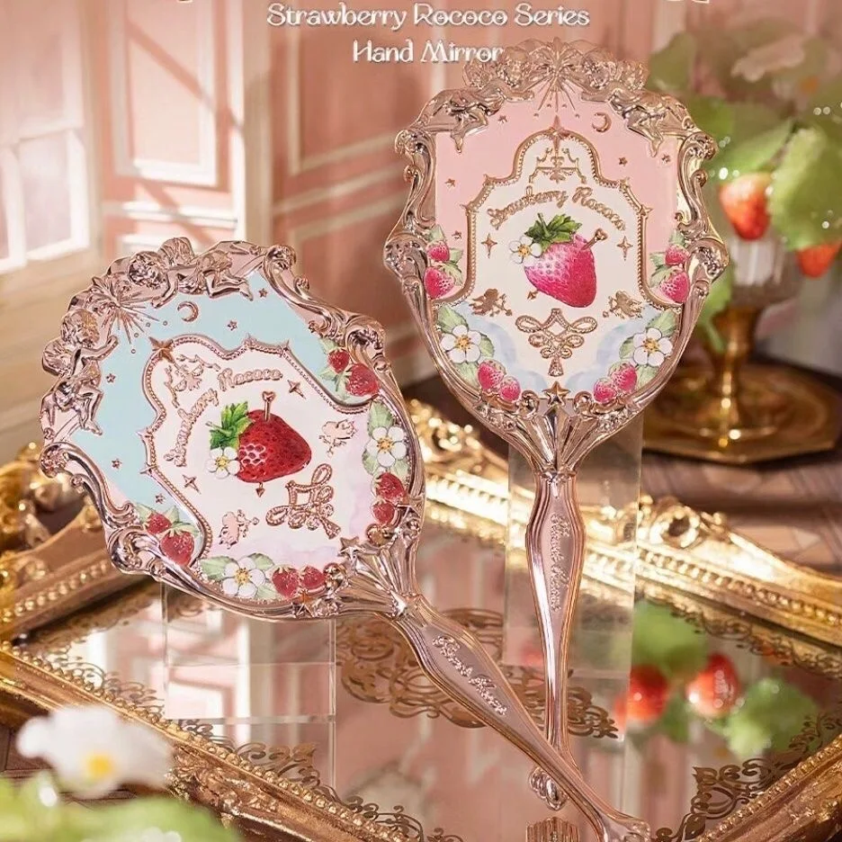 Flower Knows Violet Strawberry Rococo Series Hand Mirror
