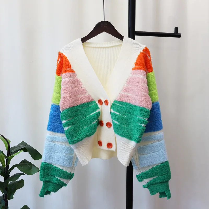 

Crop Sweater Tops Knitted Cardigan Sexy Y2K Streetwear Winter Clothes Women 2023 Fashion Elegant Luxury Coat Crochet Jackets