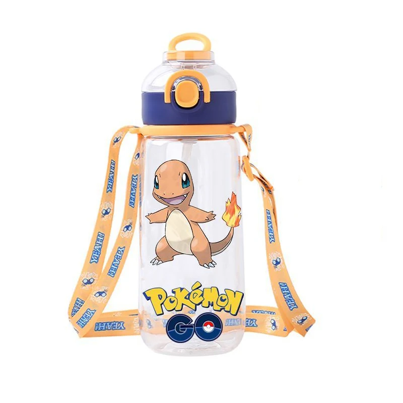 Pokemon Pikachu Water Cup Child Boy Girl Straw Direct Drinking