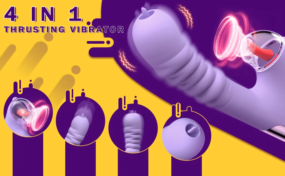 Sucking Clitoral Stimulator And Thrusting G-spot Vibrator_voghion.com