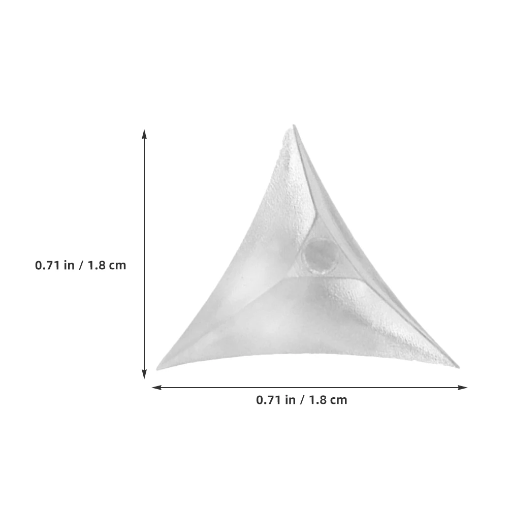200 Pcs Transparent Stair Dust Corner Durable Dirtproof Splashproof Decorative Triangle Corner Guards Wall Cabinet Drawer