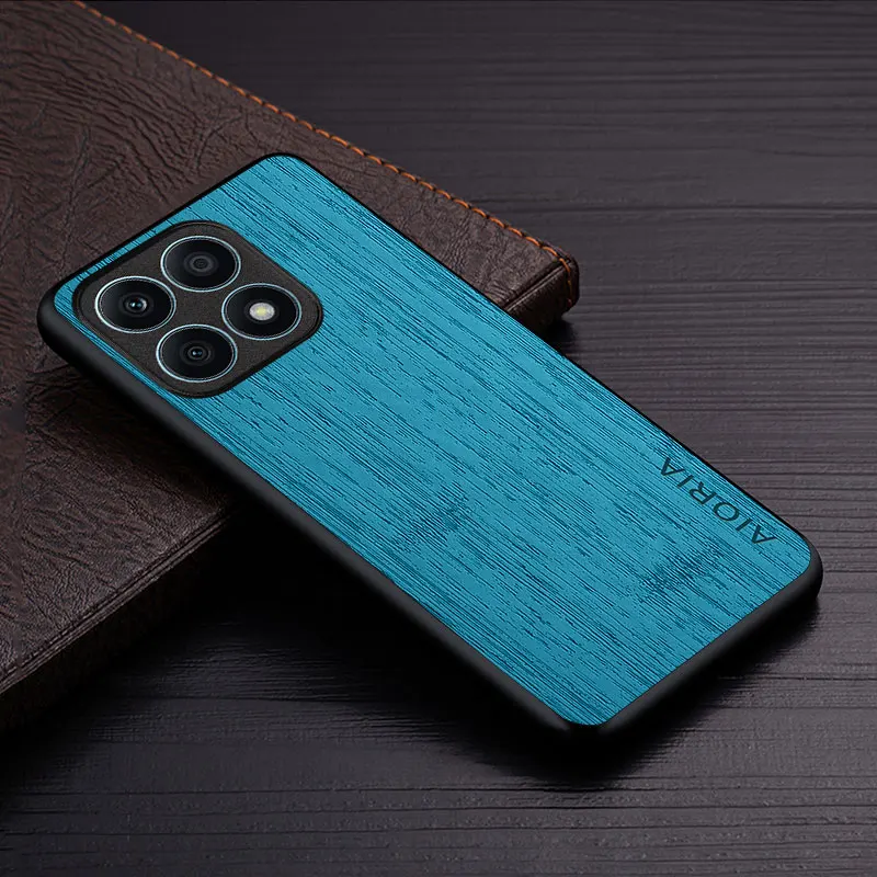 Premium Wood Grain PU Leather Phone Case Cover