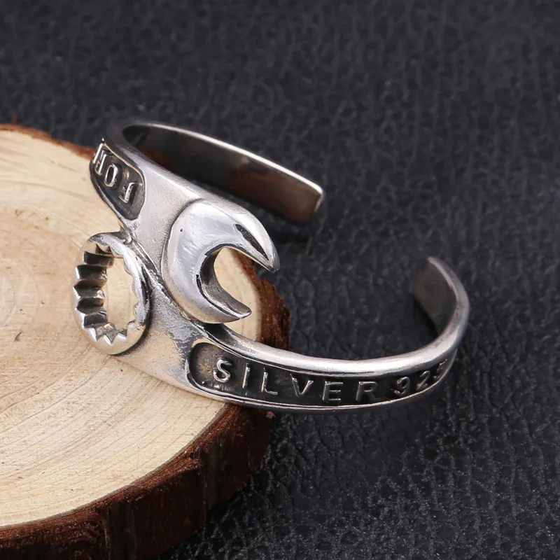 Retro Creative Wrench Bracelet Suitable for Men Personality Charm Motorcycle Bicycle Leisure Accessories Gifts bangle bracelet