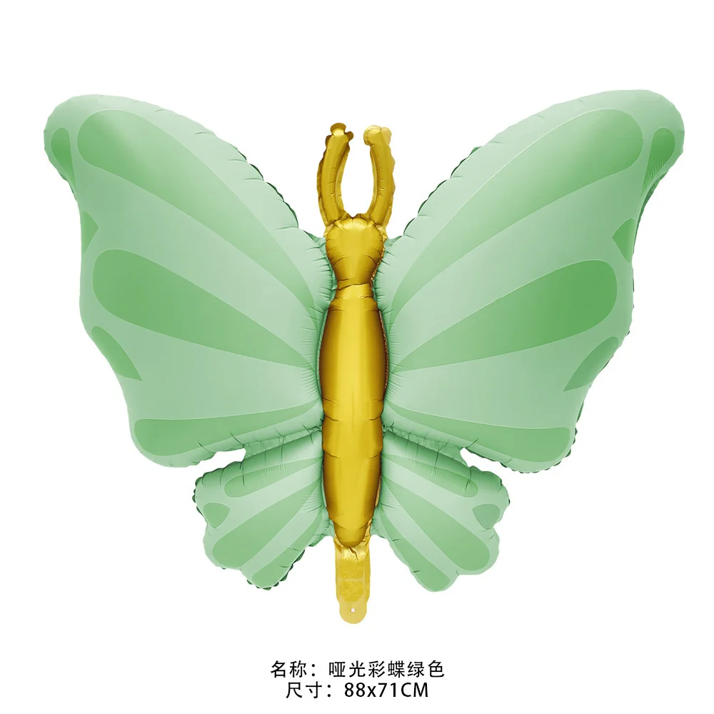 1/3/5 Stück Matte Schmetterling- und Herzförmige Ballons aus Aluminiumfolie für Babyparty, Geburtstag, Hochzeit, Dekoration und Geschenke – Detail 9