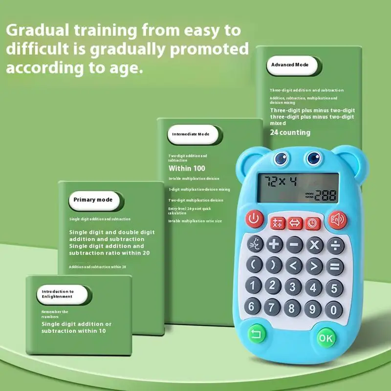 스마트 수학 학습 완구, 구술 학습 기계, 빠른 계산, 홈스쿨 교육 수학 연습 기계