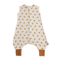 Sacs de couchage pour enfants âgés de 1 à 6 ans, 100% coton, respirant, Design de croquis frais d'été, costume une pièce pour bébé, literie pour bébé 5