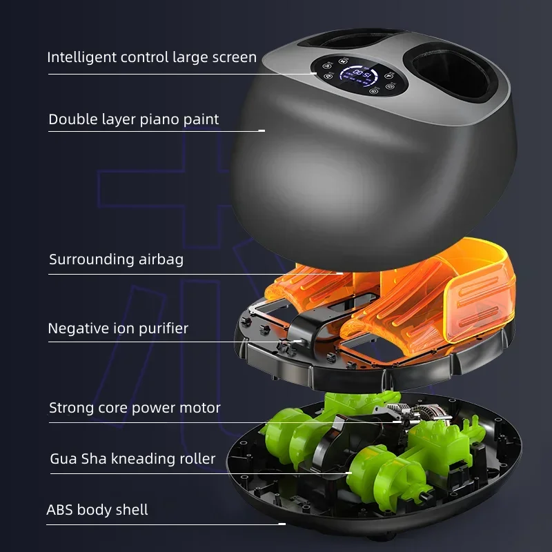 Heated Pneumatic Foot Massager with Remote Control