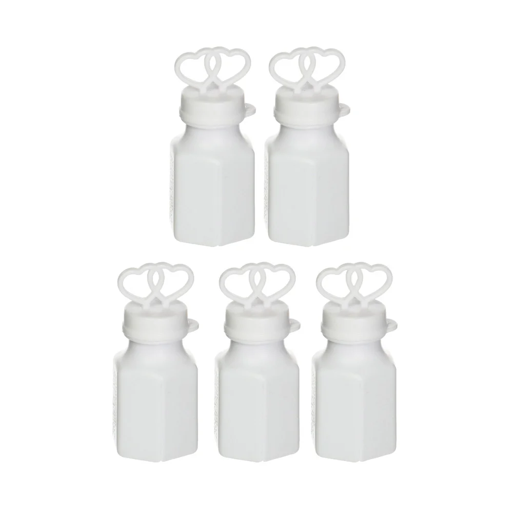 

24pcs Empty Bubble Bottle Double Heart Shape Bubble Bar Wedding Bubbles for Wedding Christmas Decor (White)