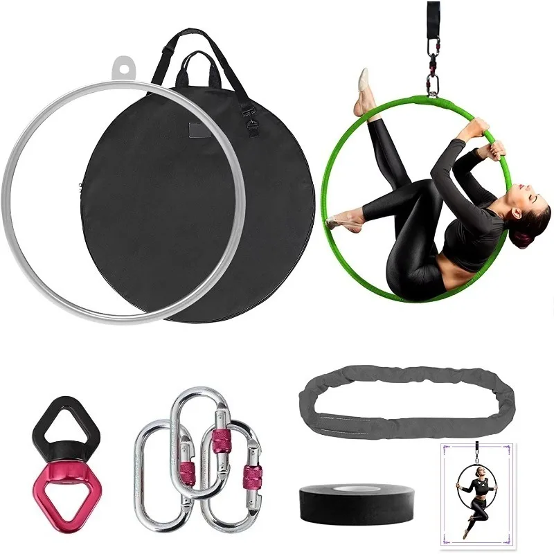 Anello Da Circo Aereo OCASAMI 90 Cm – Lyra In Acciaio Inox Per Danza, Yoga E Ginnastica Artistica