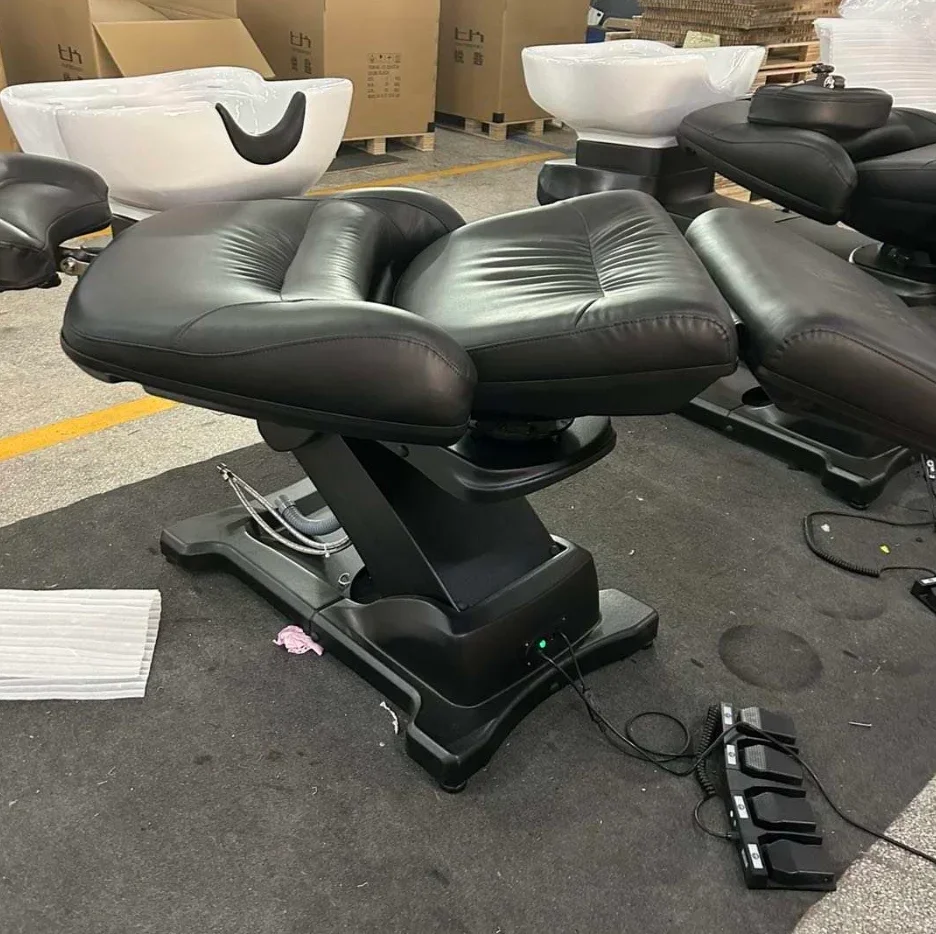 Multifunctional Lay Down Shampoo Bed Salon Head Spa Hair Wash Thai Steam Bowl Headspa Massage Circulating Electric with Pedicure 2