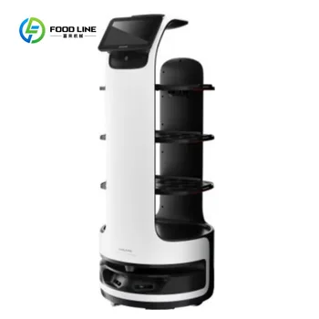 Robot da ristorante con consegna di cibo intelligente personalizzato, servizio automatico, cameriere che serve robot