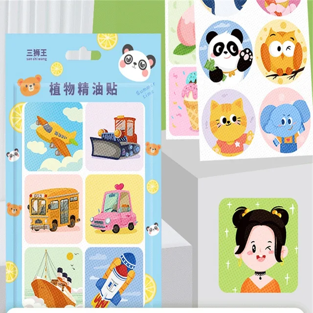Szúnyog Javítás Természetes Nyári Kemping Utazási Kellékek Szúnyogtaszító Matricák Tartják A Rovarokat Távol Messze Babar Gondozást Kawaii - Image 3