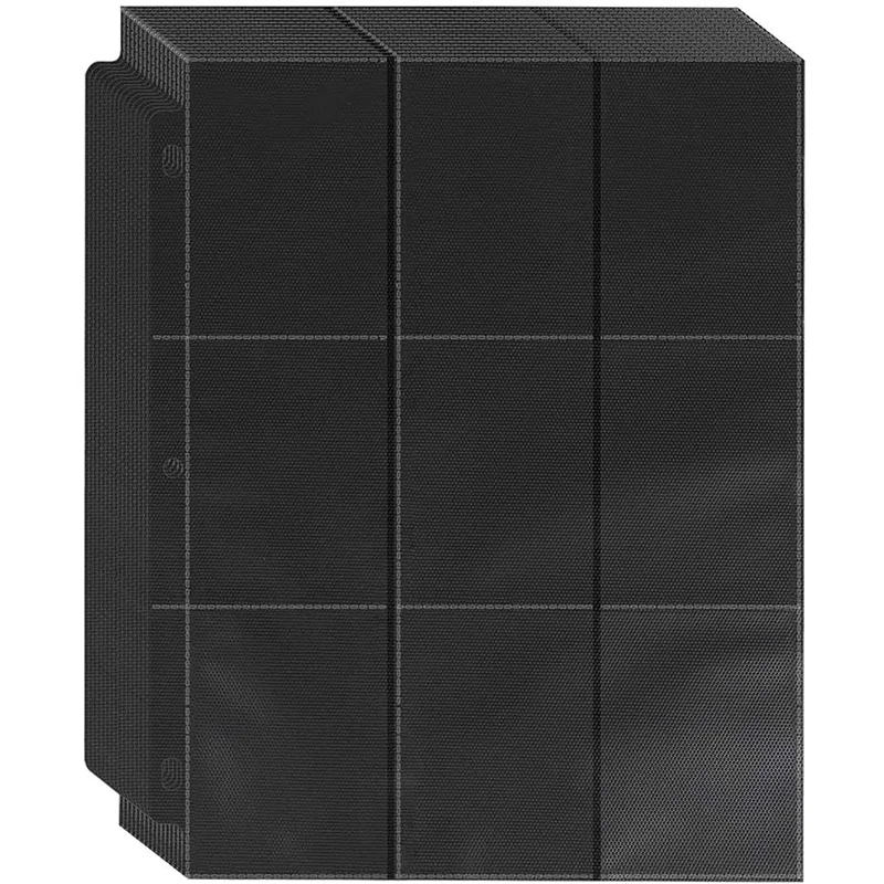 Trading Card Sleeves Binder 900 Pockets Baseball Card Sleeves Fit For 3 Ring Holder Protector