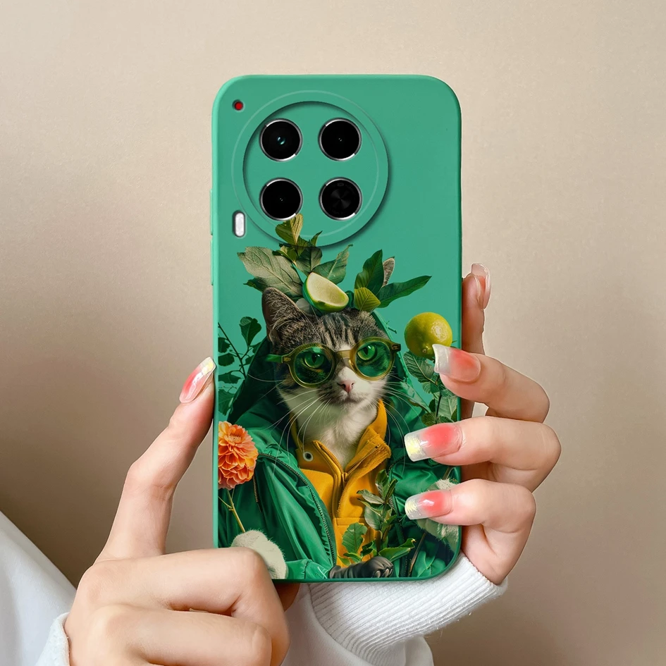 Luxury Soft Silicone Fashion Design Cover Case with Screen Protector