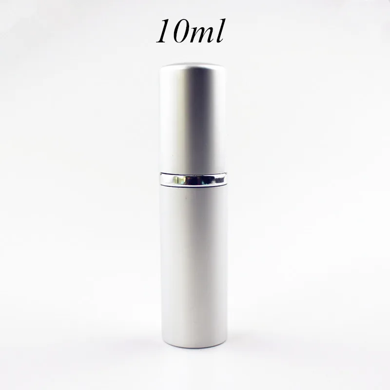 Compact Refillable Perfume Spray Bottle with Aluminum Case, 5ml - 10ml Capacity