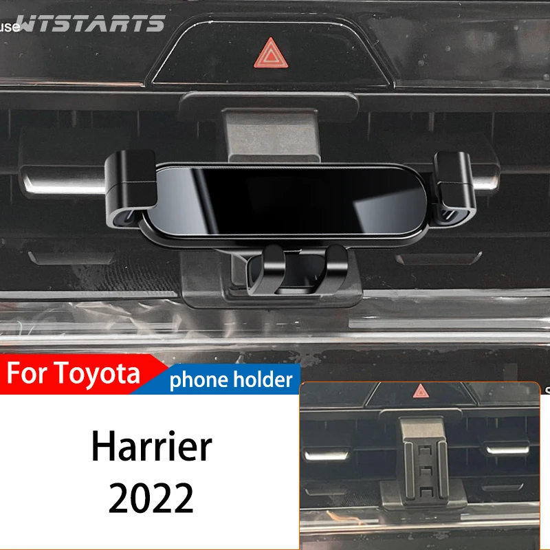 Car Phone Holder For Toyota Harrier 2022 GPS Special Gravity Navigation Mobile Bracket 360