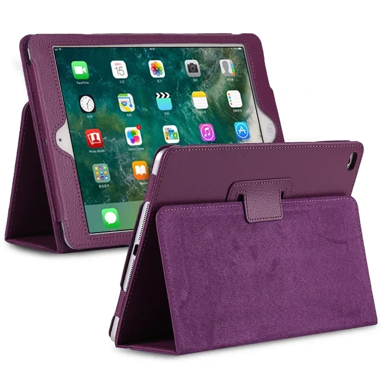 thumbnail image 1 of Funda con tapa para iPad 2, 3, 4, A1395, A1396, A1397, A1416, A1430, A1403, A1458, A1459, A1460, Funda de cuero PU para iPad Mini 4, 1 of 5