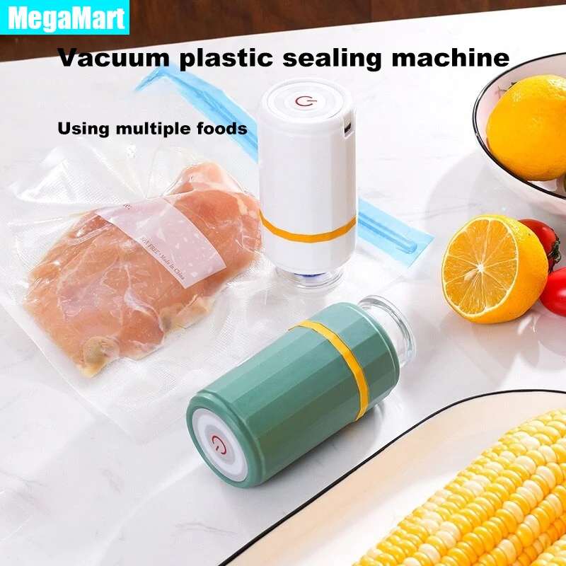 

Dry Wet Vacuum Sealer Machine Portable Type-C Mini Commercial Household Kitchen Electric Food Vacuum Plastic Packaging Sealers