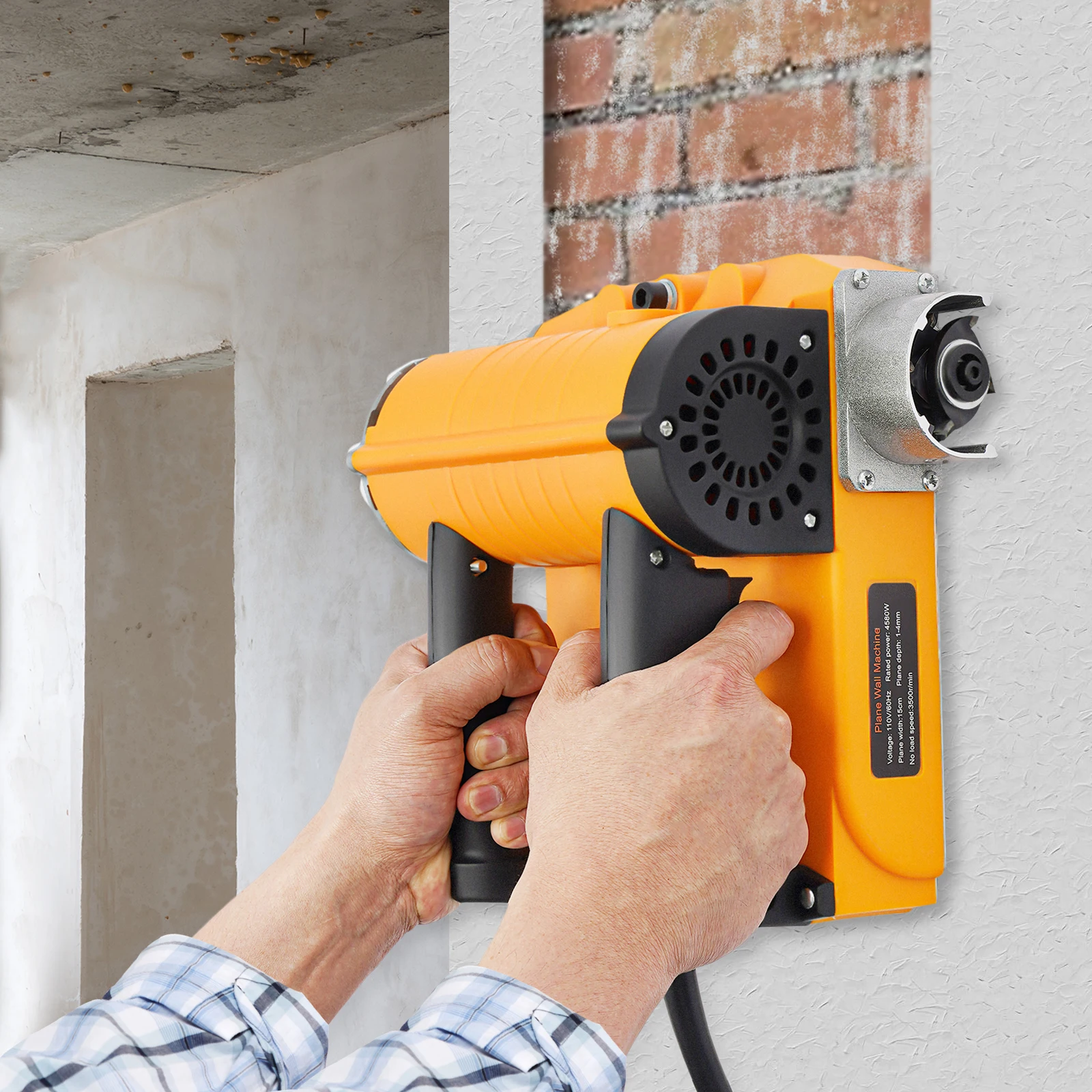 4580W Electric Wall Planing Machine Concrete Shovel Wall Tool Planner Planing Width 15cm/5.91in 6