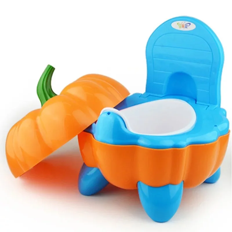 

Portable Toilet Pumpkin Shape Baby Potty Toilet Cartoon Toilet Trainer for Baby Potty Urinal Children Toilet Training Seat