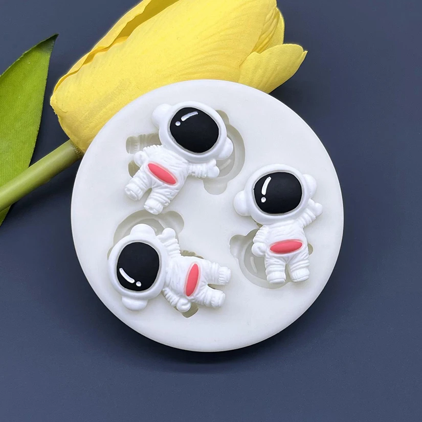 Astronaut Rakete UFO Silikonform Sugarcraft Schokolade Cupcake Backform Fondant Kuchen Dekorieren Werkzeuge – Detail 5