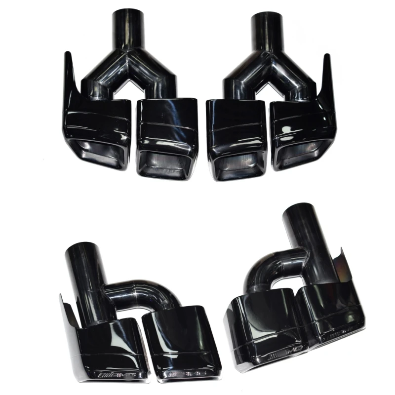 Exhaust pipe square mouth tailpipe muffler tip nozzle suitable for Mercedes-Benz C-class E-class S-class W204 W212 W221