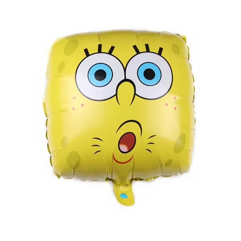 8Pcs SpongeBob Cartoon Square Schwammkopf Ballon Set Geburtstag Party Luftballons Helium Ballons Junge Mädchen Baby Shower Party Liefert – Detail 9