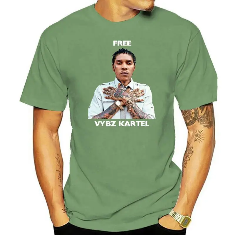 Abbigliamento Tshirt Bandits Mens Free Vybz Kartel Striscia T Shirt 9837