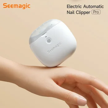 Youpin Seemagic 전기 자동 손톱깎이, 프로 터치 스타트, 적외선 보호, 업그레이드 커터 헤드, LED 조명 트리머
