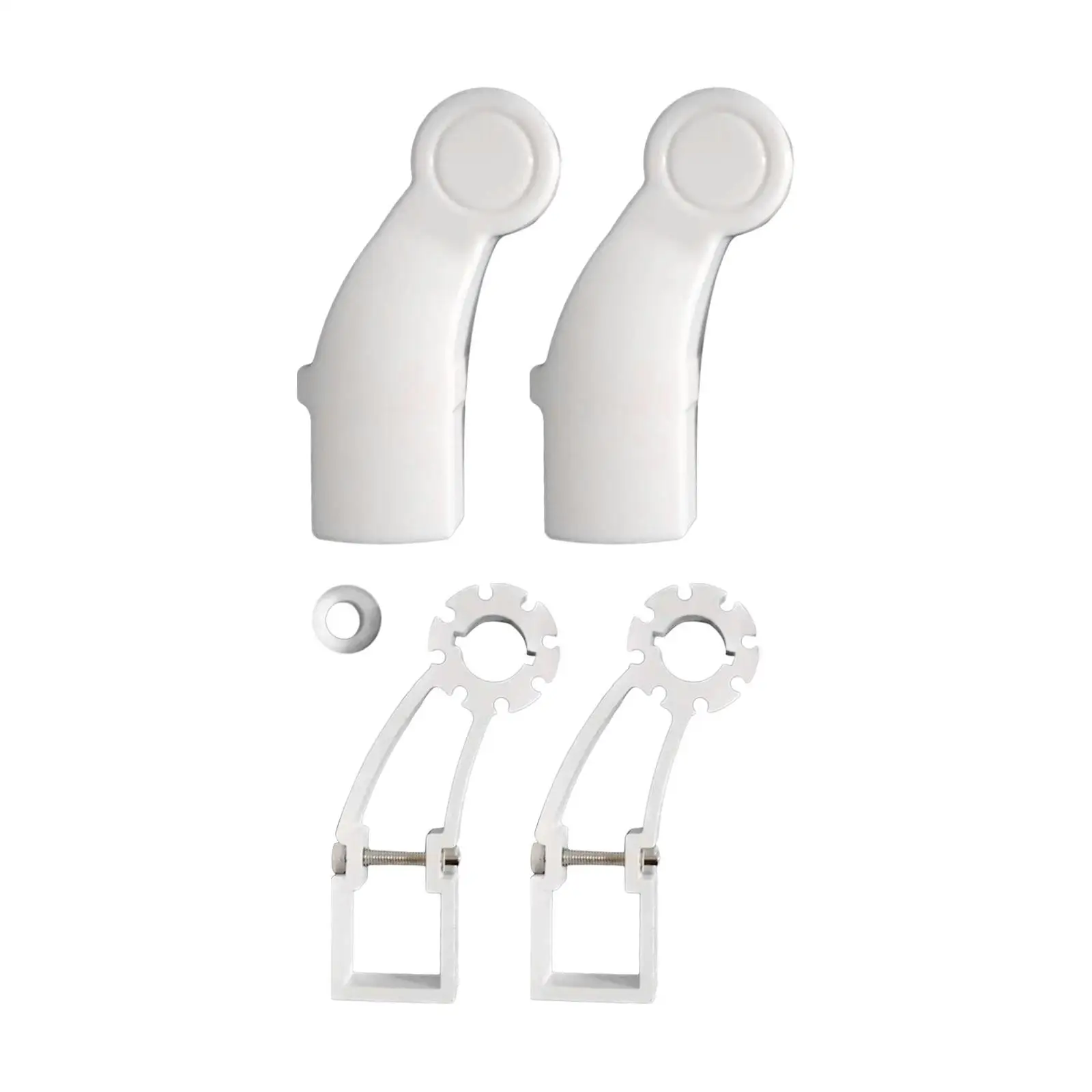 

Тентовые кронштейны 40 мм, квадратная трубка, белые прочные монтажные кронштейны в сборе, сменные боковые кронштейны для кемпера, прицепа, RV