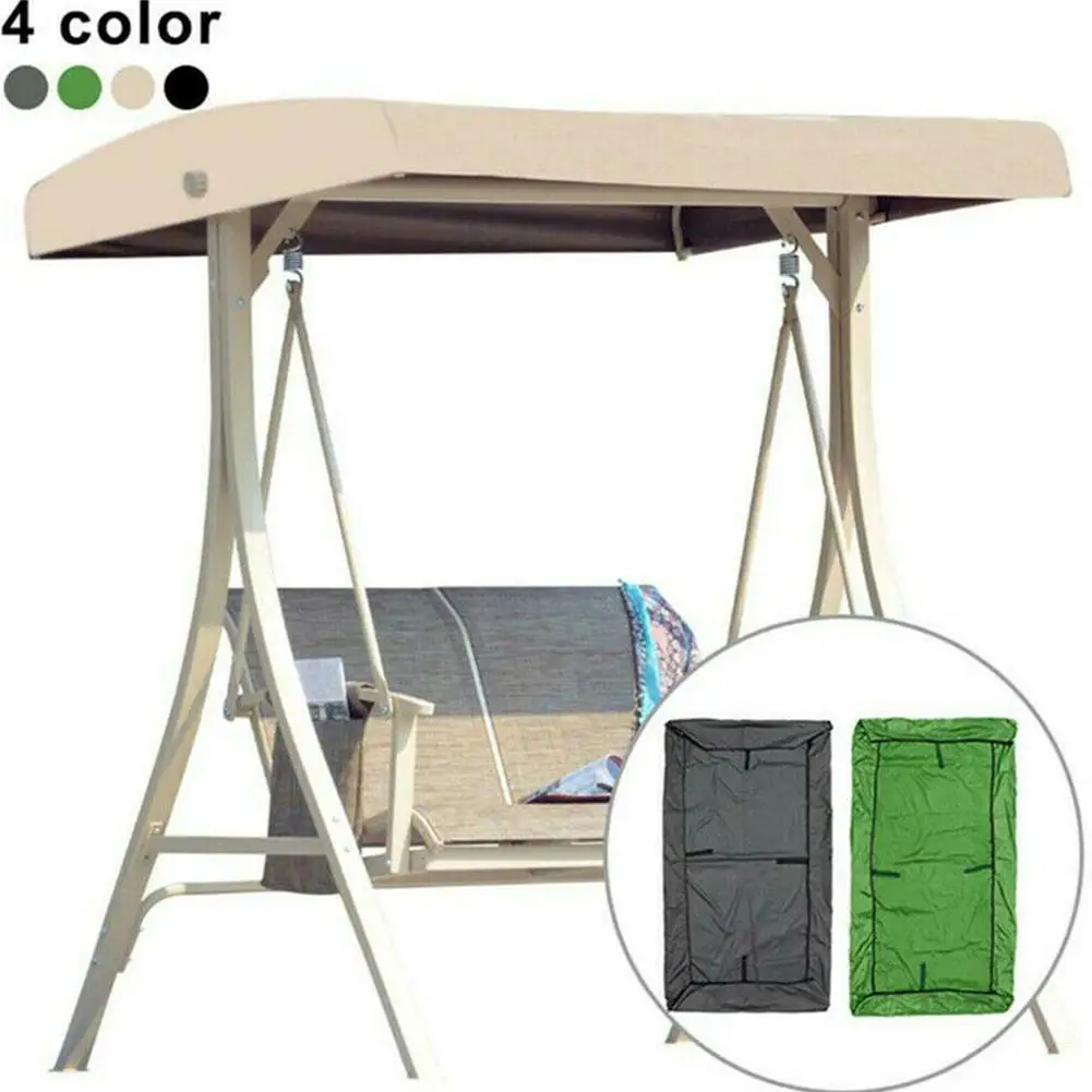 Swing Cushion Cover Swing Chair Cover Playground Swing Chair Top Cover Waterproof Sunshade Canopy Waterproof For Garden Patio 190x120x18cm swing cushion cover