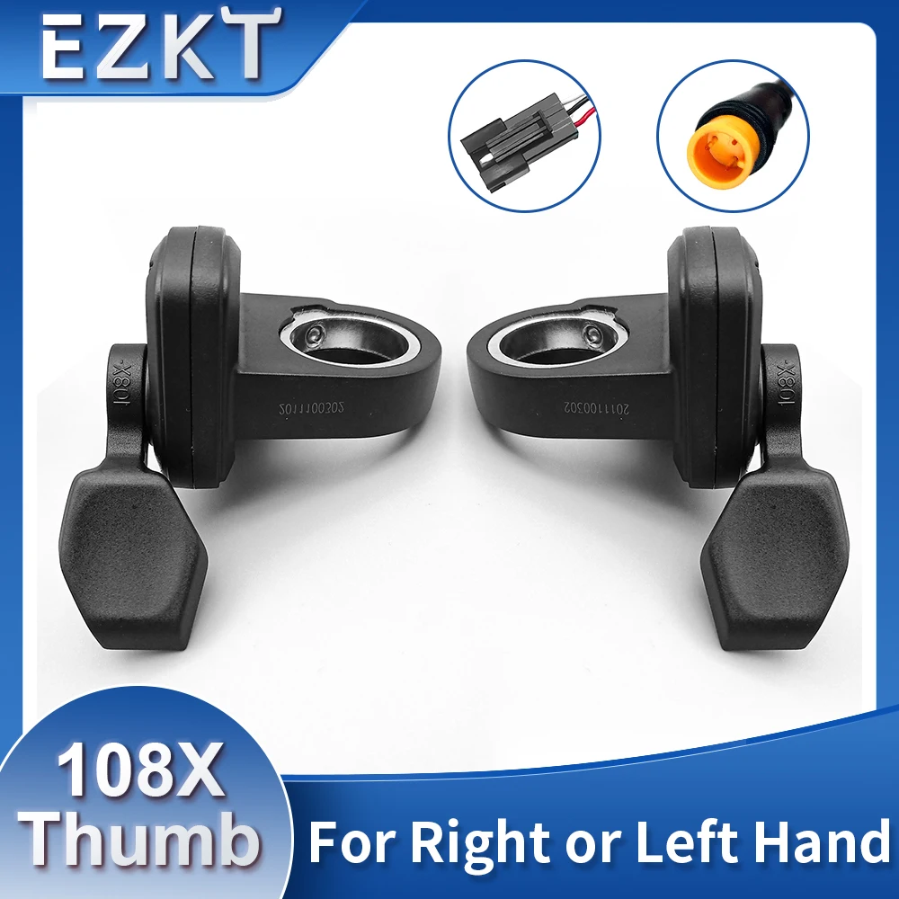 Universal Voltage Ebike Thumb Throttle with 3 Pin Connector