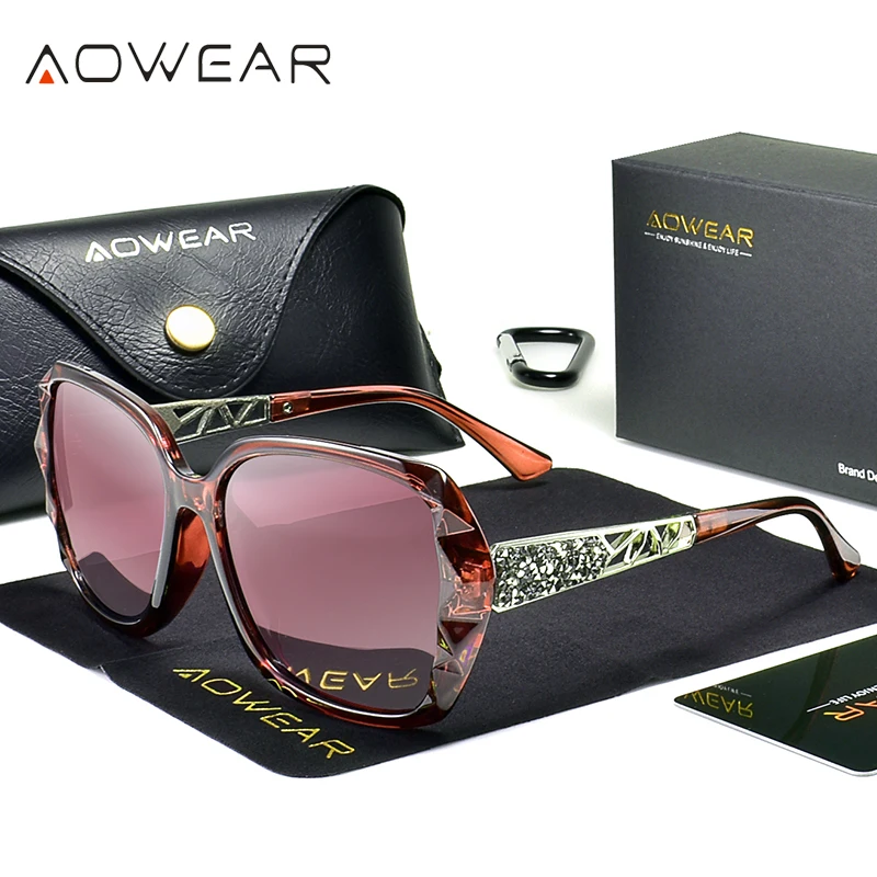 نظارات شمسية للسيدات بألوان ماسية من AOWEAR