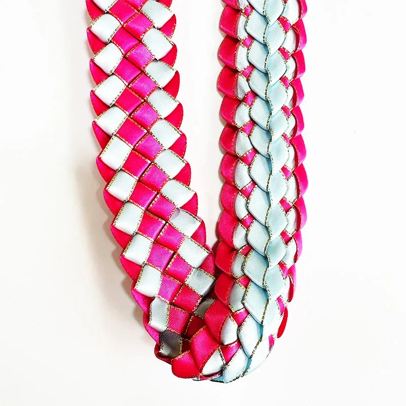 Polyester Ribbon Flower Hawaii Leis Garland