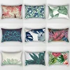 Red Maple Leaf Tropical Plants Flowers Leaves Pillow Covers High Quality Short Plush Velvet Rectangle  Pillow Cases Four Sizes 1