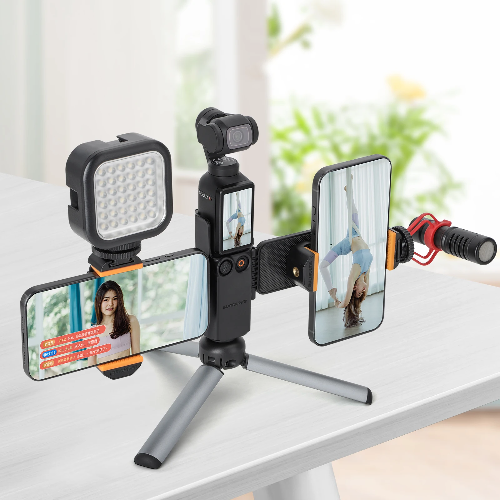 

Для мобильного телефона DJI Osmo Pocket3 с креплением для прямой трансляции